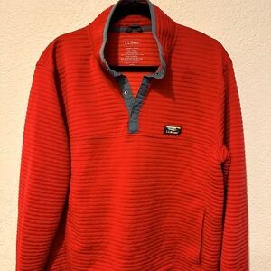 L.L. Bean Vibrant Red Men's Pullover